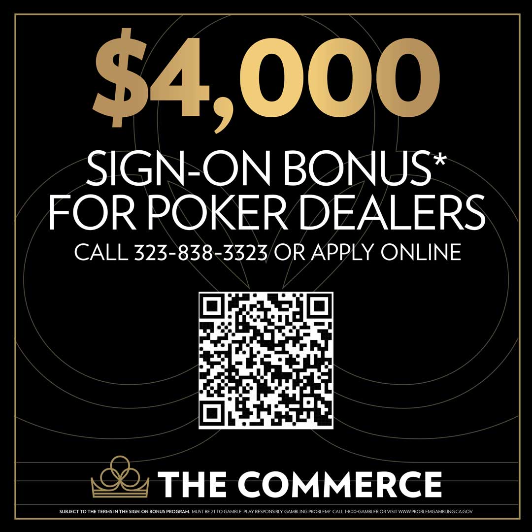 Poker Dealer with Sign-On Bonus $4,000