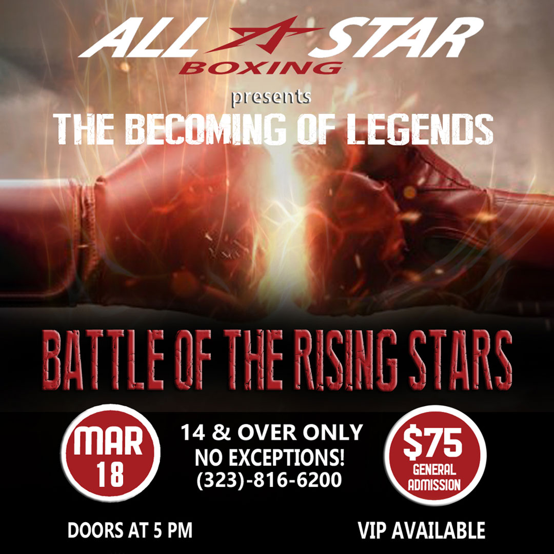 Allstar boxing promotions at The Commerce