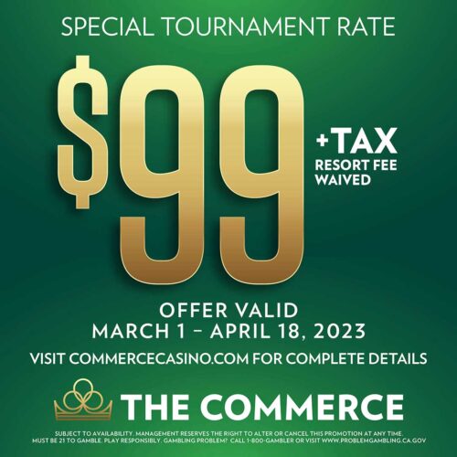 March Hotel Offer for Special Tournament Rate
