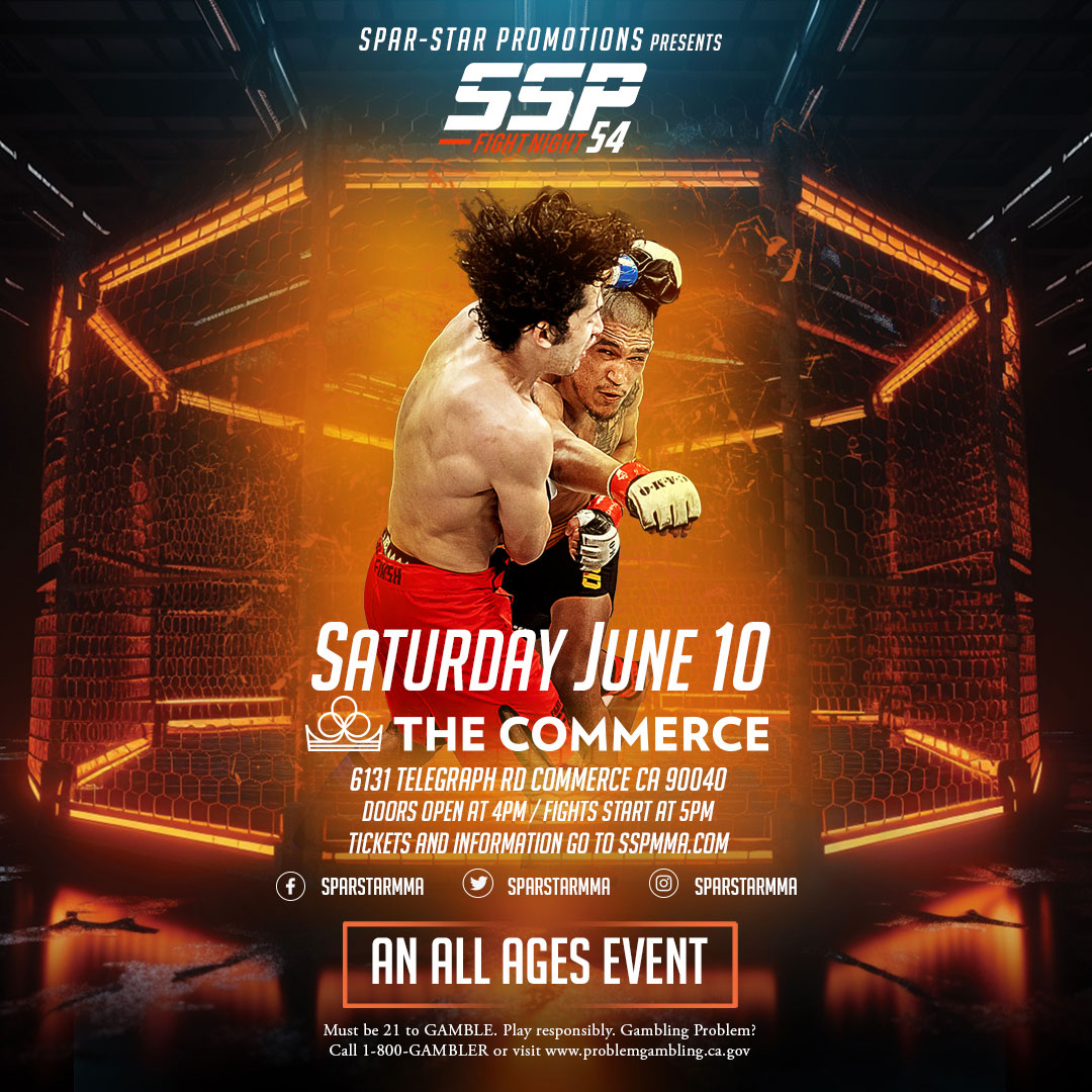 SSP Spar Star Promotions MMA Fights at The Commerce