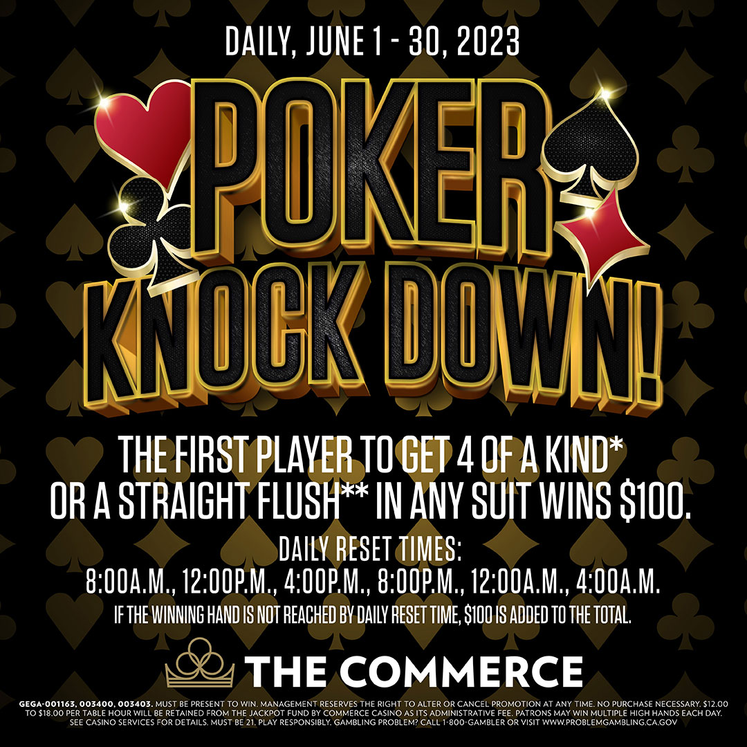 Poker Knock Down at The Commerce